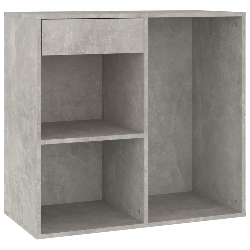 Sminkeskap betonggrå 80x40x75 cm konstruert tre