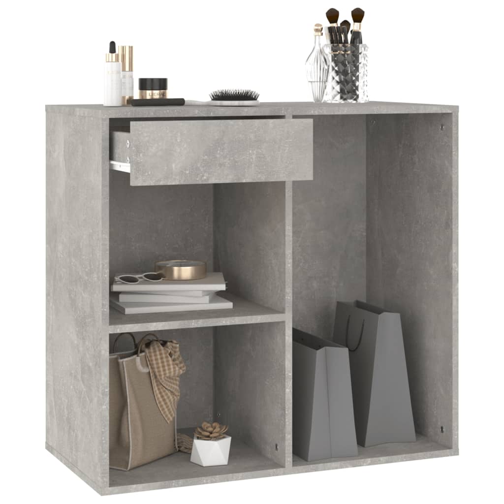 Sminkeskap betonggrå 80x40x75 cm konstruert tre