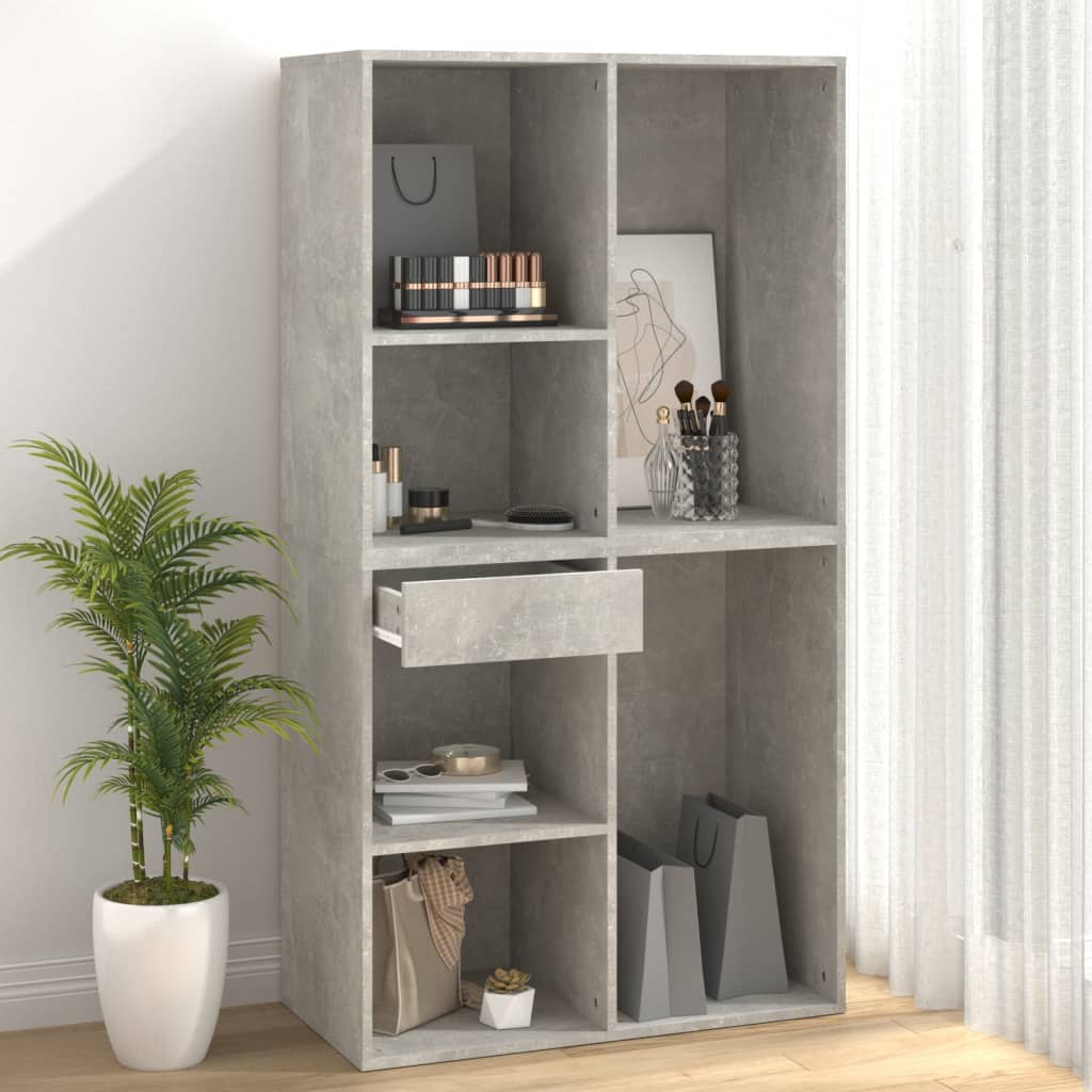 Sminkeskap betonggrå 80x40x75 cm konstruert tre