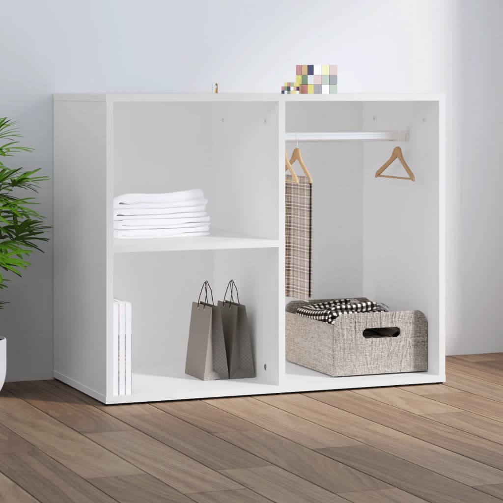 Sminkeskap hvit 80x40x65 cm konstruert tre