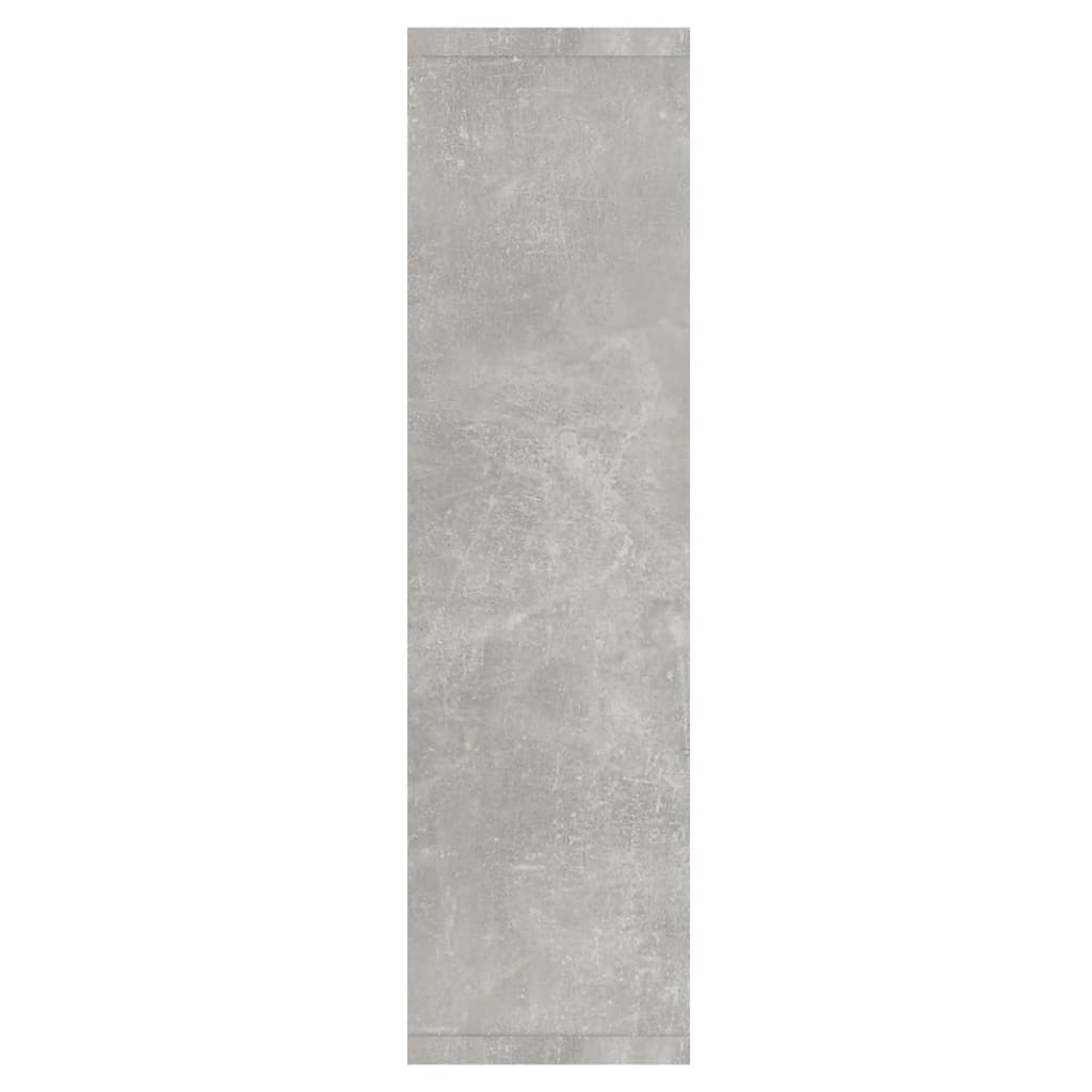 Speilskap med LED betonggrå 76x15x55 cm