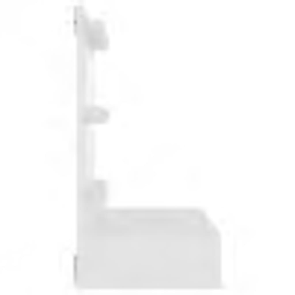 Speilskap med LED hvit 60x31,5x62 cm