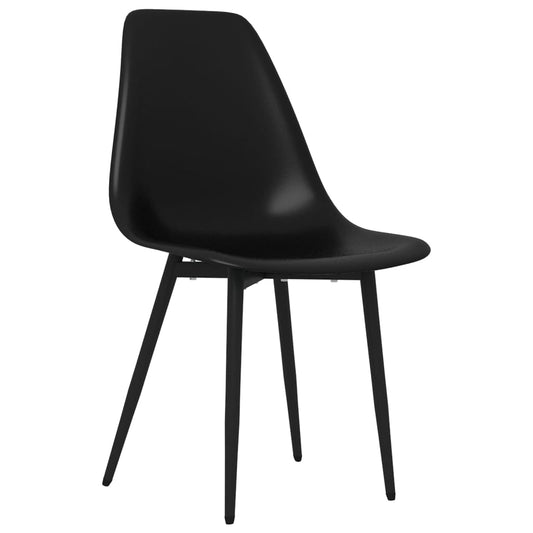 Spisestoler 2 stk svart PP