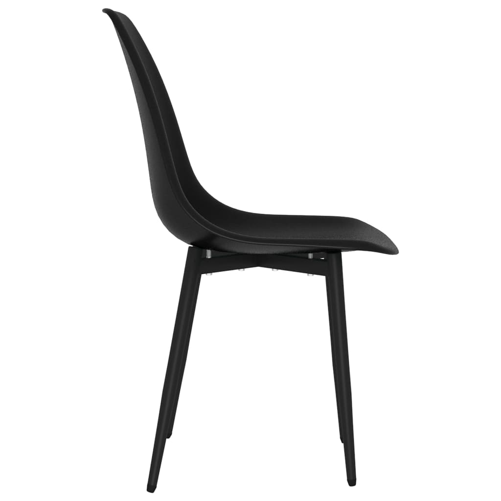 Spisestoler 2 stk svart PP