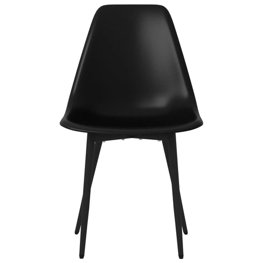 Spisestoler 2 stk svart PP