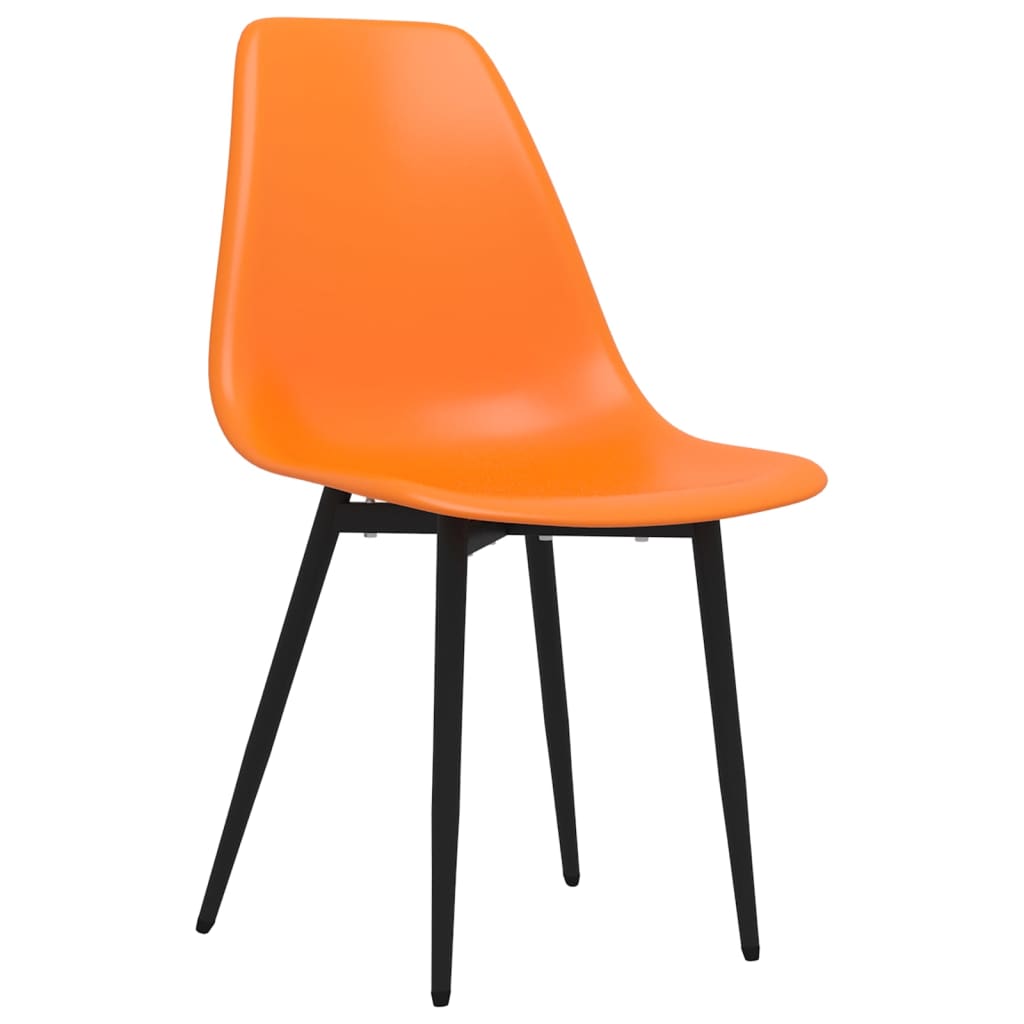 Spisestoler 4 stk oransje PP