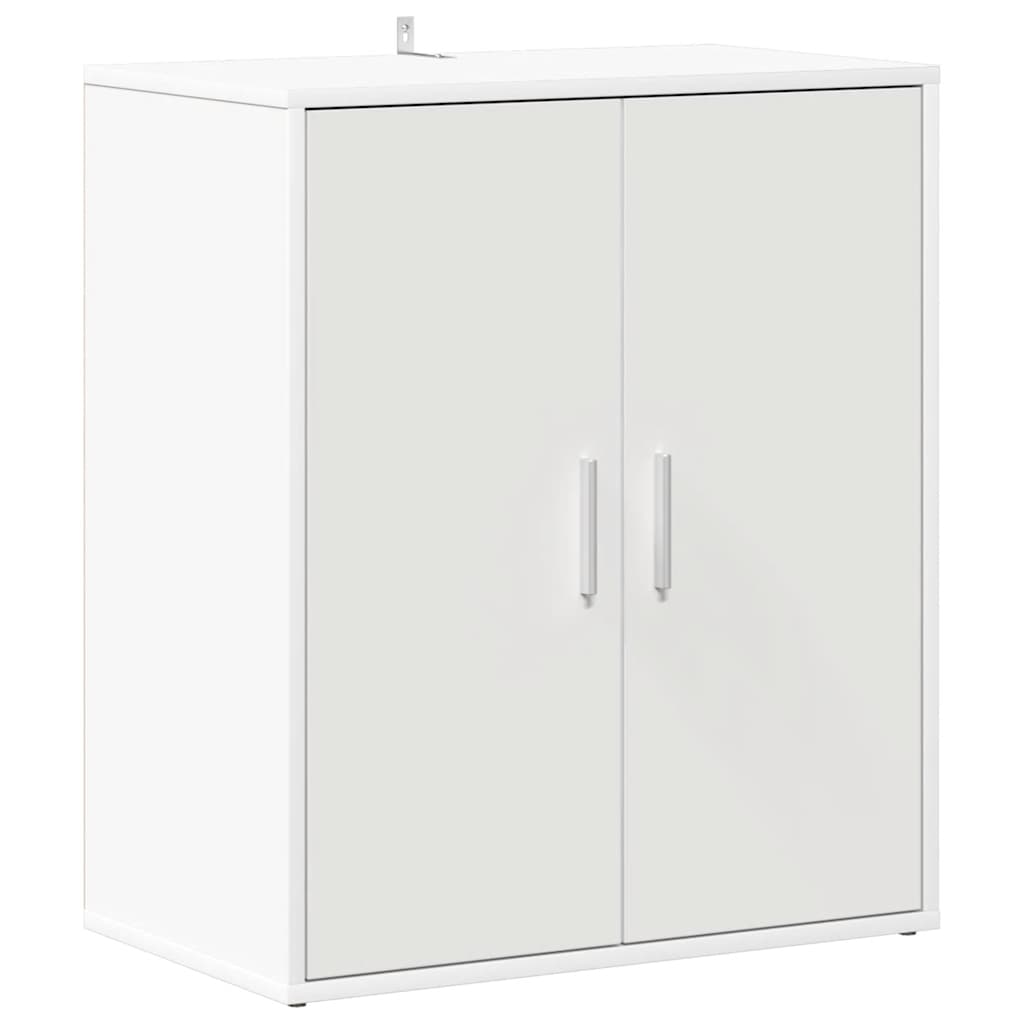 Skoskap hvit 60x35x70 cm konstruert tre