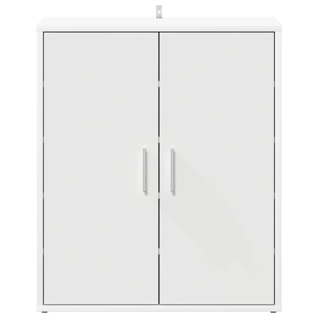 Skoskap hvit 60x35x70 cm konstruert tre