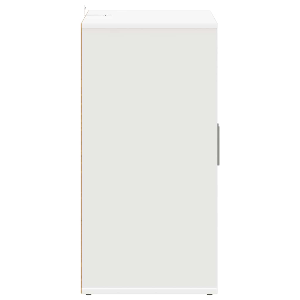 Skoskap hvit 60x35x70 cm konstruert tre