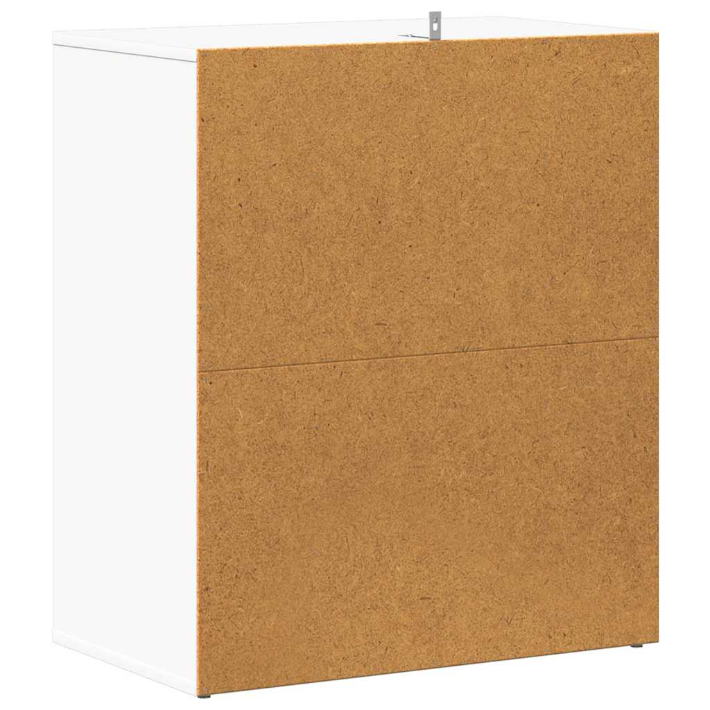 Skoskap hvit 60x35x70 cm konstruert tre
