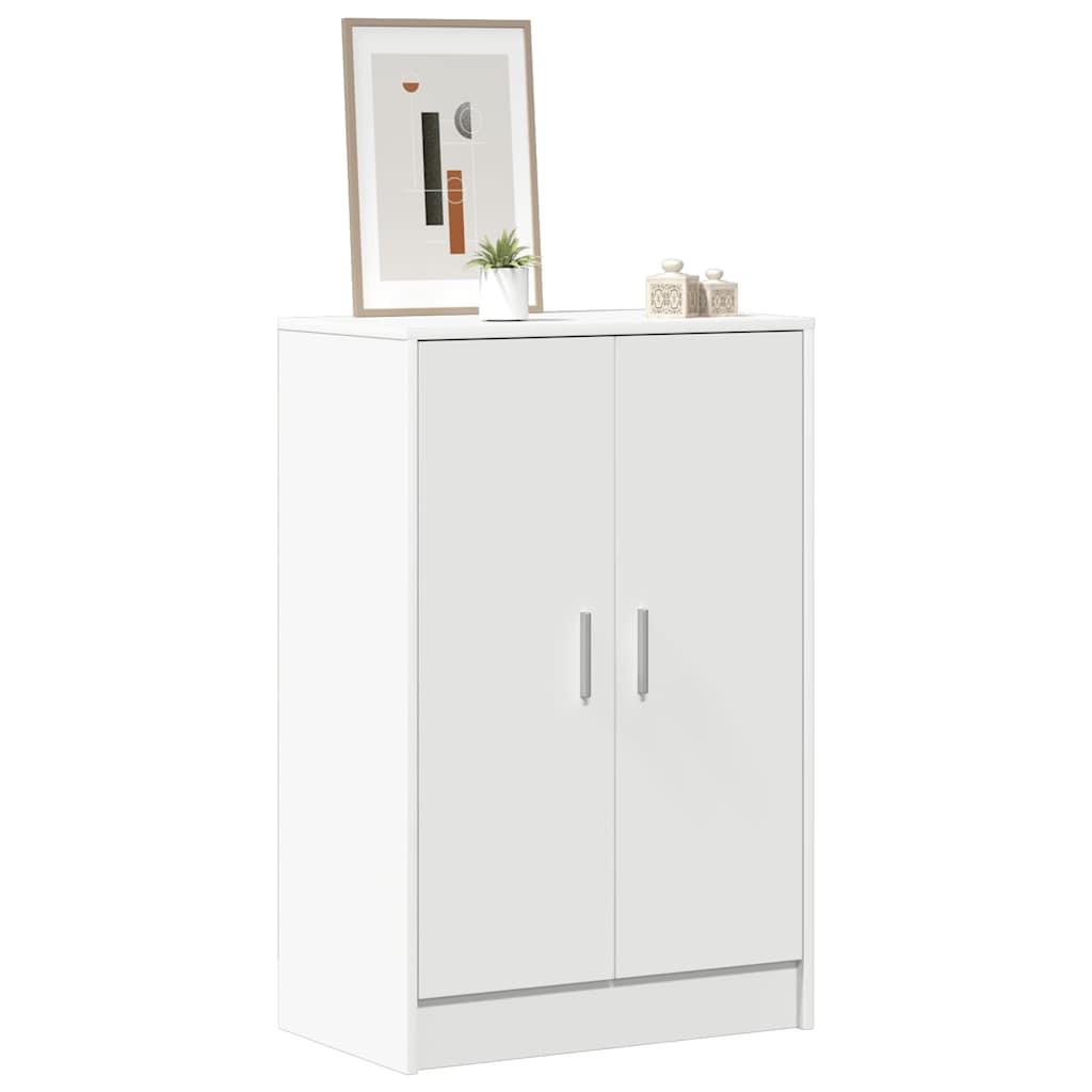Skoskap hvit 60x35x92 cm konstruert tre