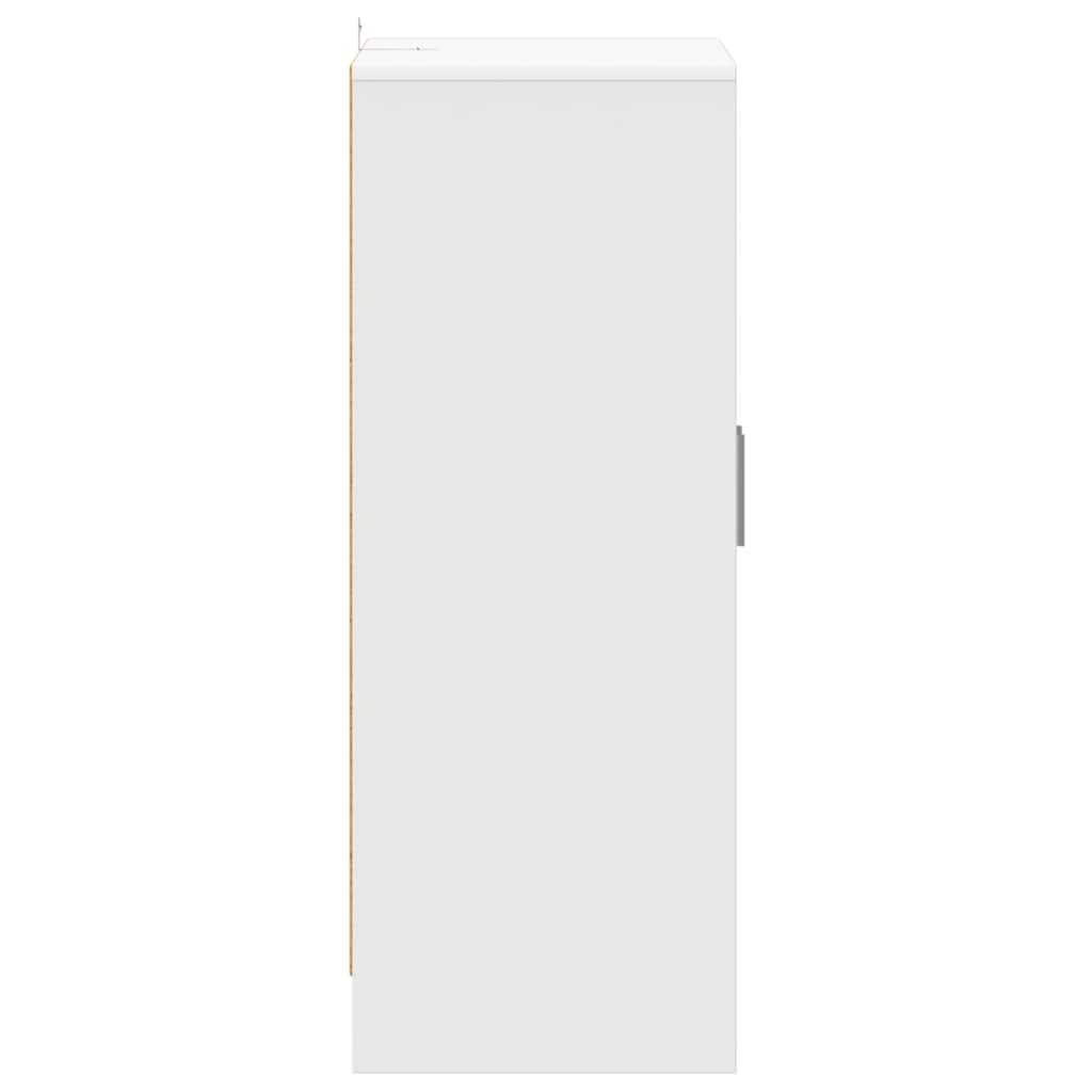 Skoskap hvit 60x35x92 cm konstruert tre