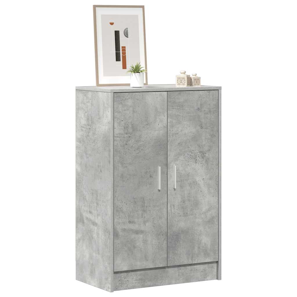 Skoskap betonggrå 60x35x92 cm konstruert tre