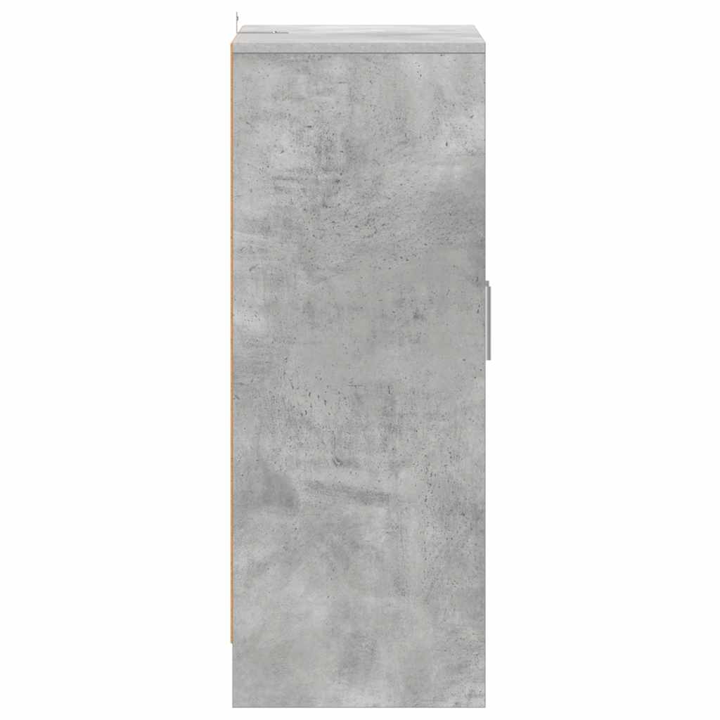 Skoskap betonggrå 60x35x92 cm konstruert tre