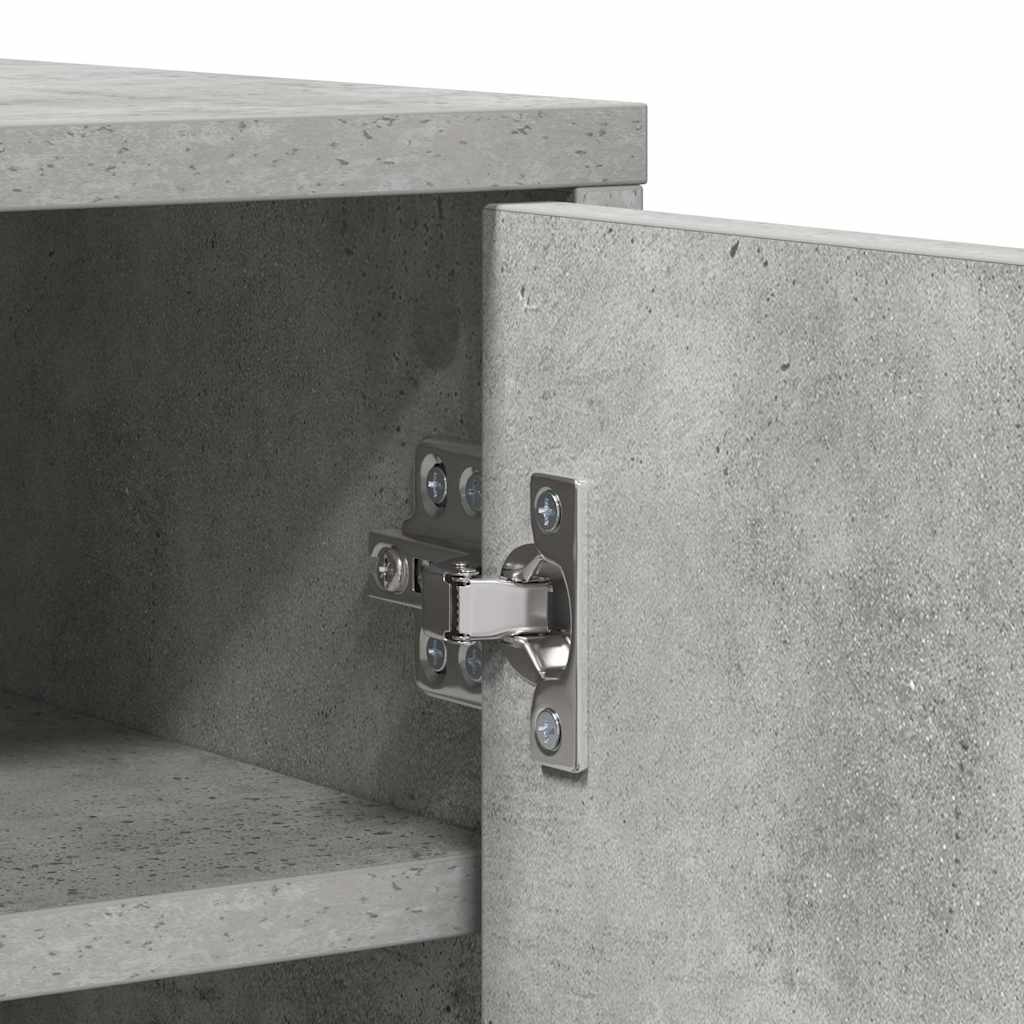 Skoskap betonggrå 60x35x92 cm konstruert tre
