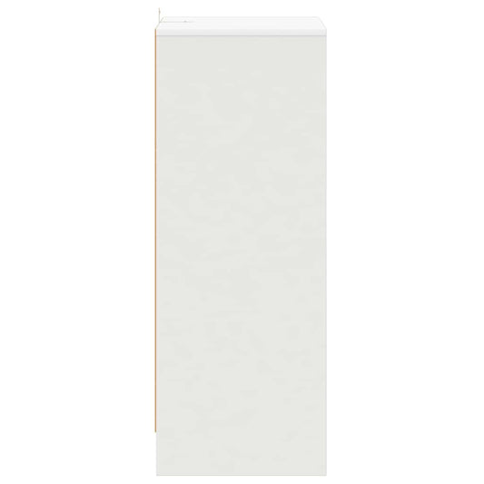 Skoskap hvit 60x35x92 cm konstruert tre
