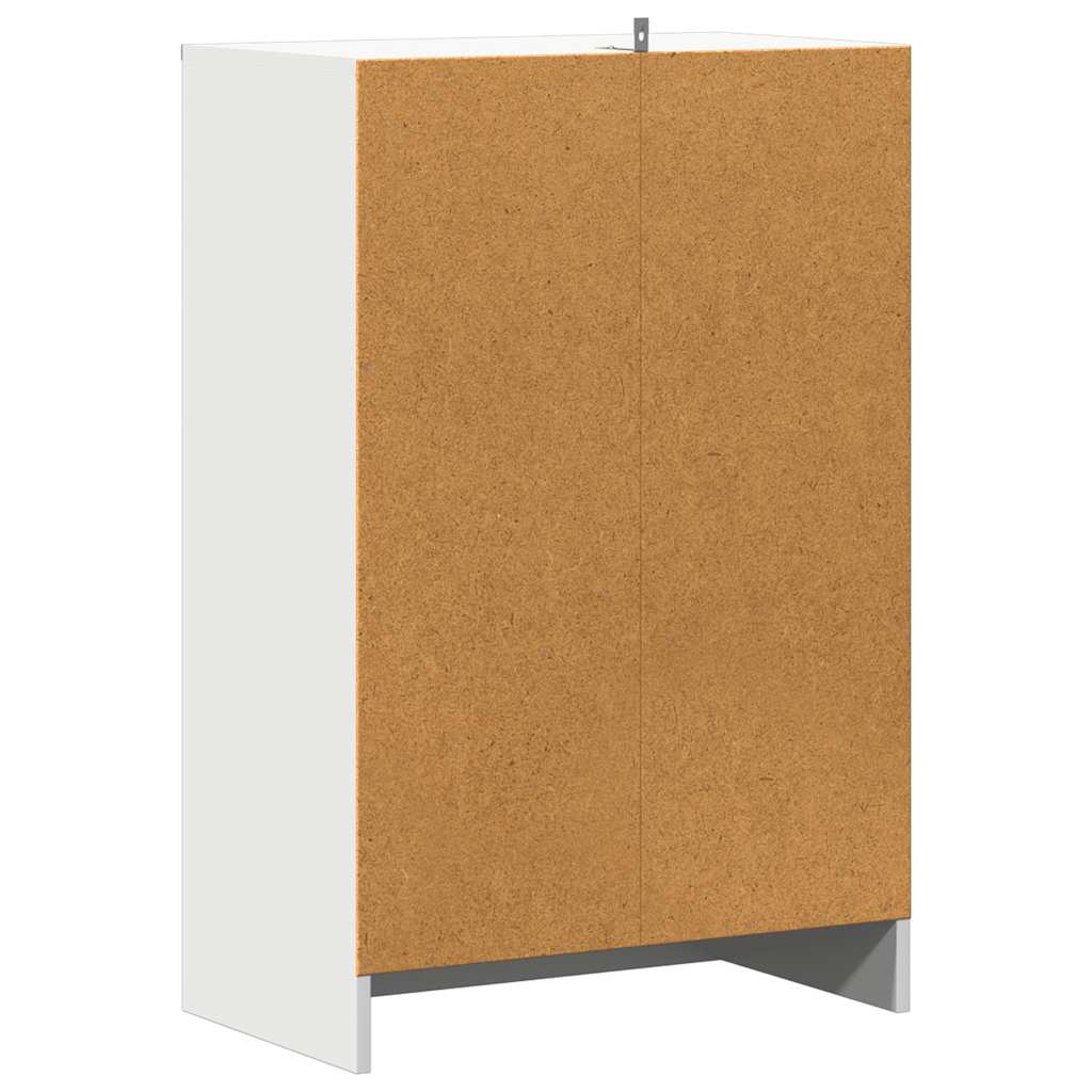 Skoskap hvit 60x35x92 cm konstruert tre