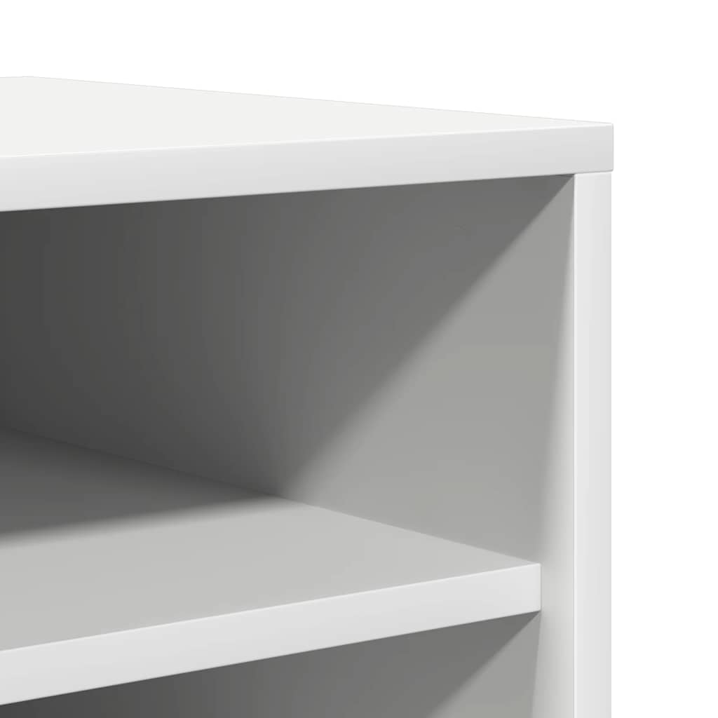 Skoskap hvit 60x35x92 cm konstruert tre