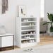 Skoskap hvit 60x35x92 cm konstruert tre
