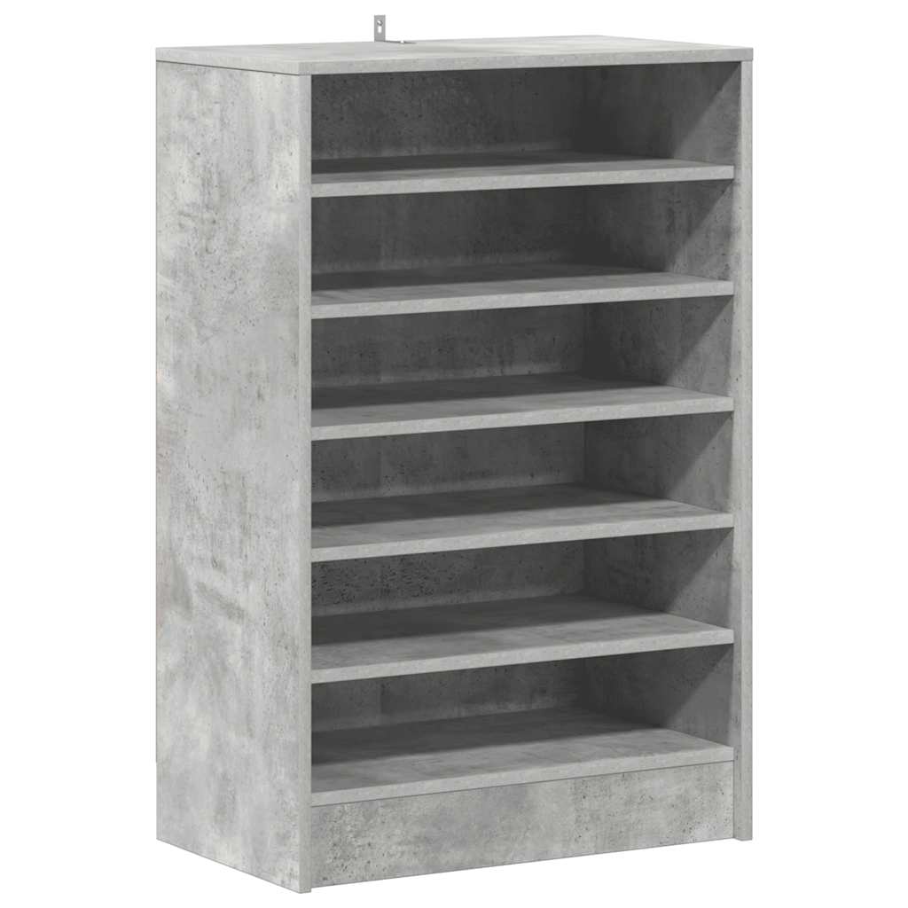 Skoskap betonggrå 60x35x92 cm konstruert tre