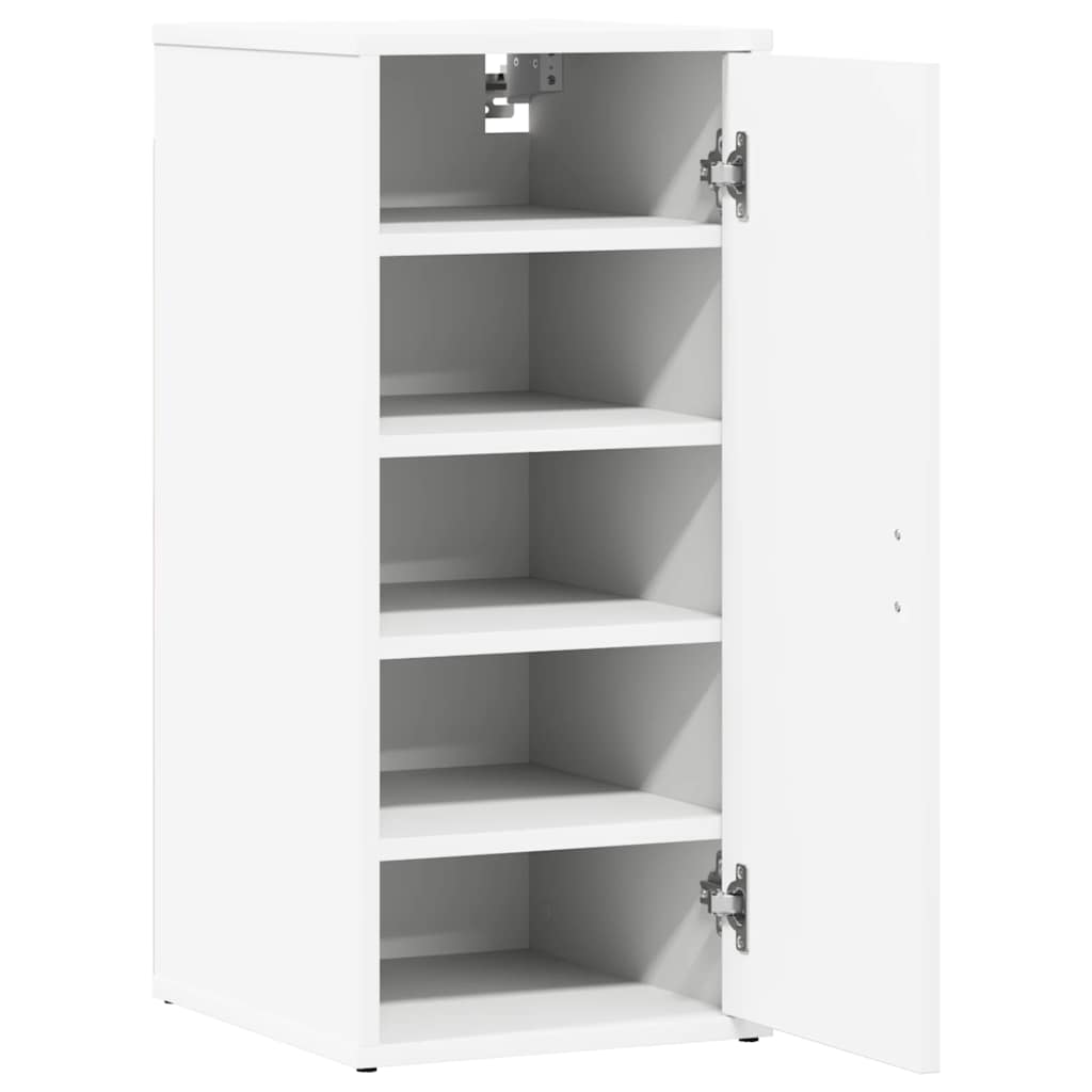 Skoskap hvit 2 stk 32x35x70 cm sponplate