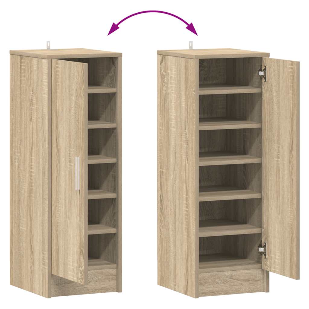 Skoskap sonoma eik 32x35x92 cm konstruert tre