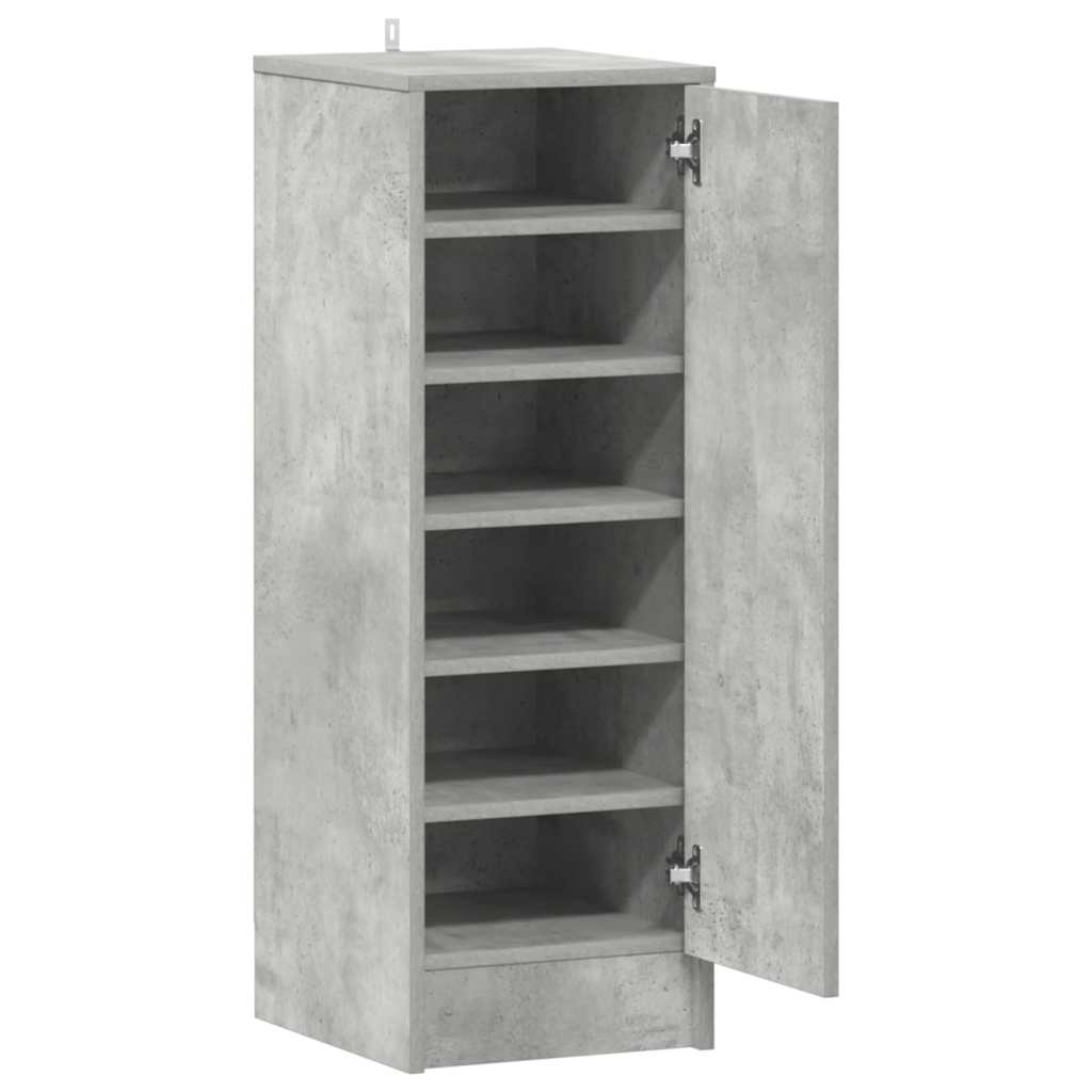 Skoskap betonggrå 32x35x92 cm konstruert tre