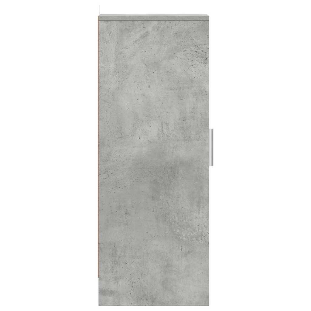 Skoskap betonggrå 32x35x92 cm konstruert tre