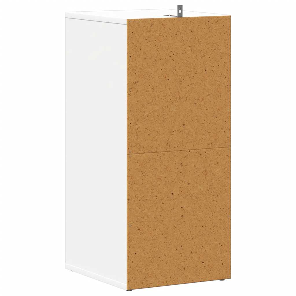 Skoskap hvit 31,5x35x70 cm konstruert tre
