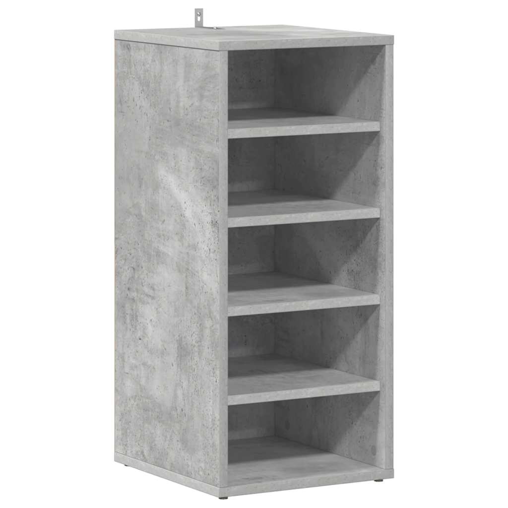 Skoskap betonggrå 31,5x35x70 cm konstruert tre
