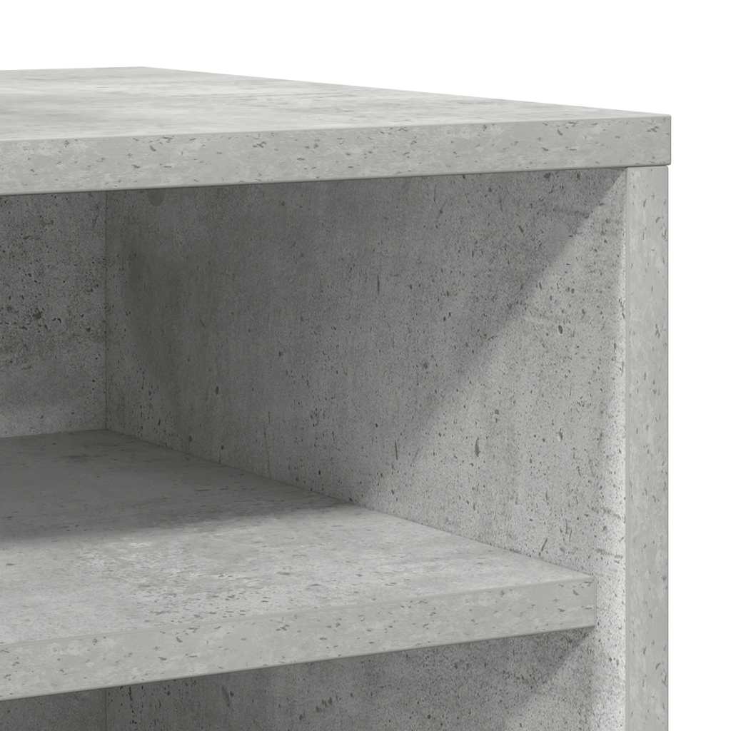 Skoskap betonggrå 31,5x35x70 cm konstruert tre