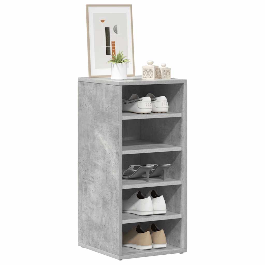 Skoskap betonggrå 2 stk 31,5x35x70 cm konstruert tre