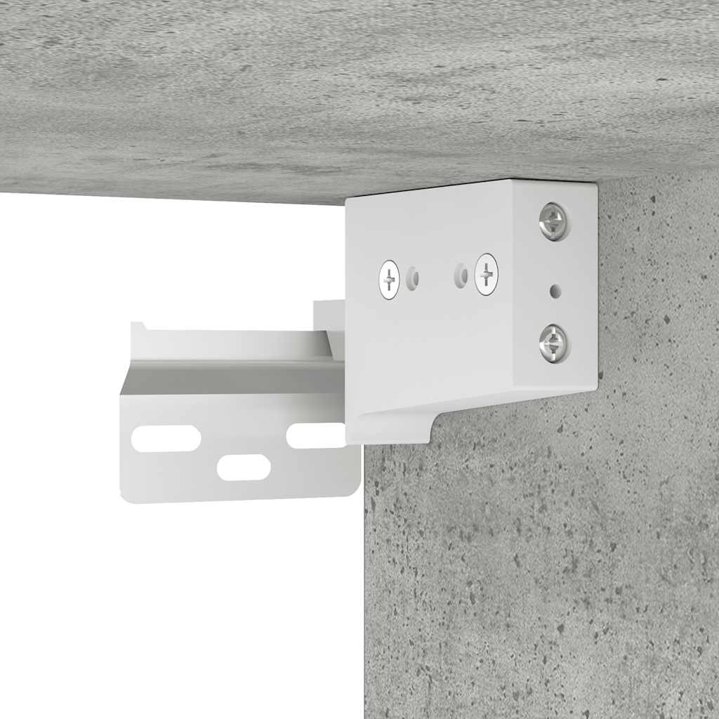 Skoskap betonggrå 2 stk 31,5x35x70 cm konstruert tre