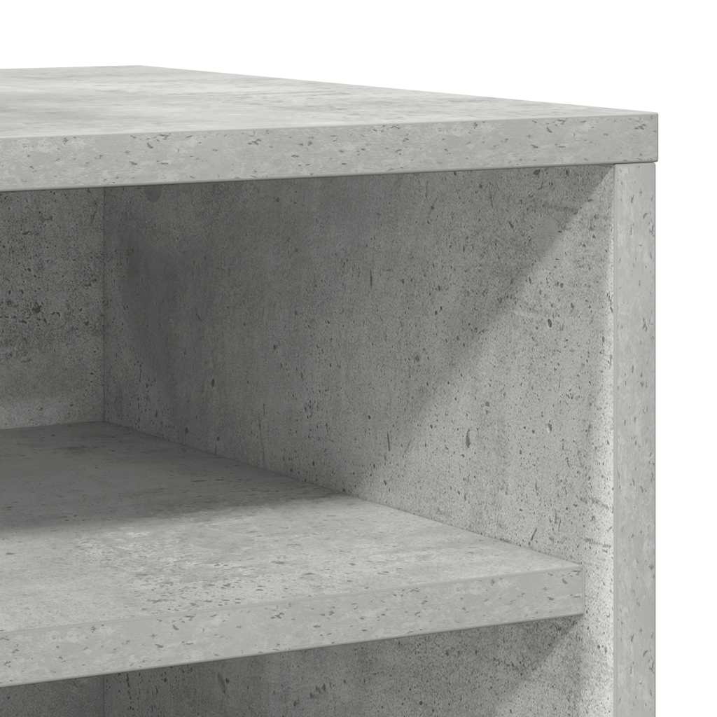 Skoskap betonggrå 2 stk 31,5x35x70 cm konstruert tre