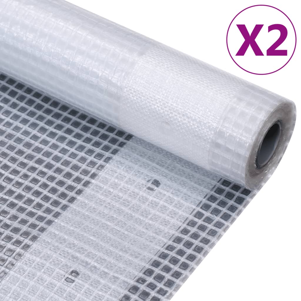 Leno presenninger 2 stk 260 g/m² 3x2 m hvit