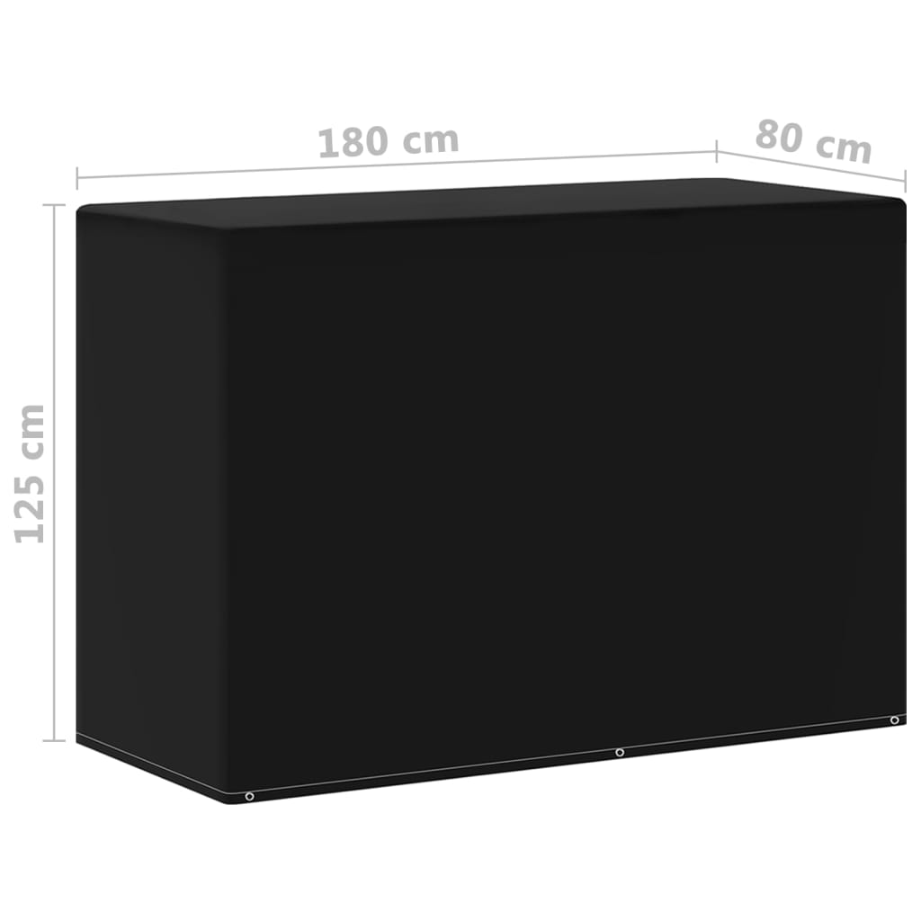 Hagemøbeltrekk til gassgrill 2 stk 6 maljer 180x80x125 cm vidaXL
