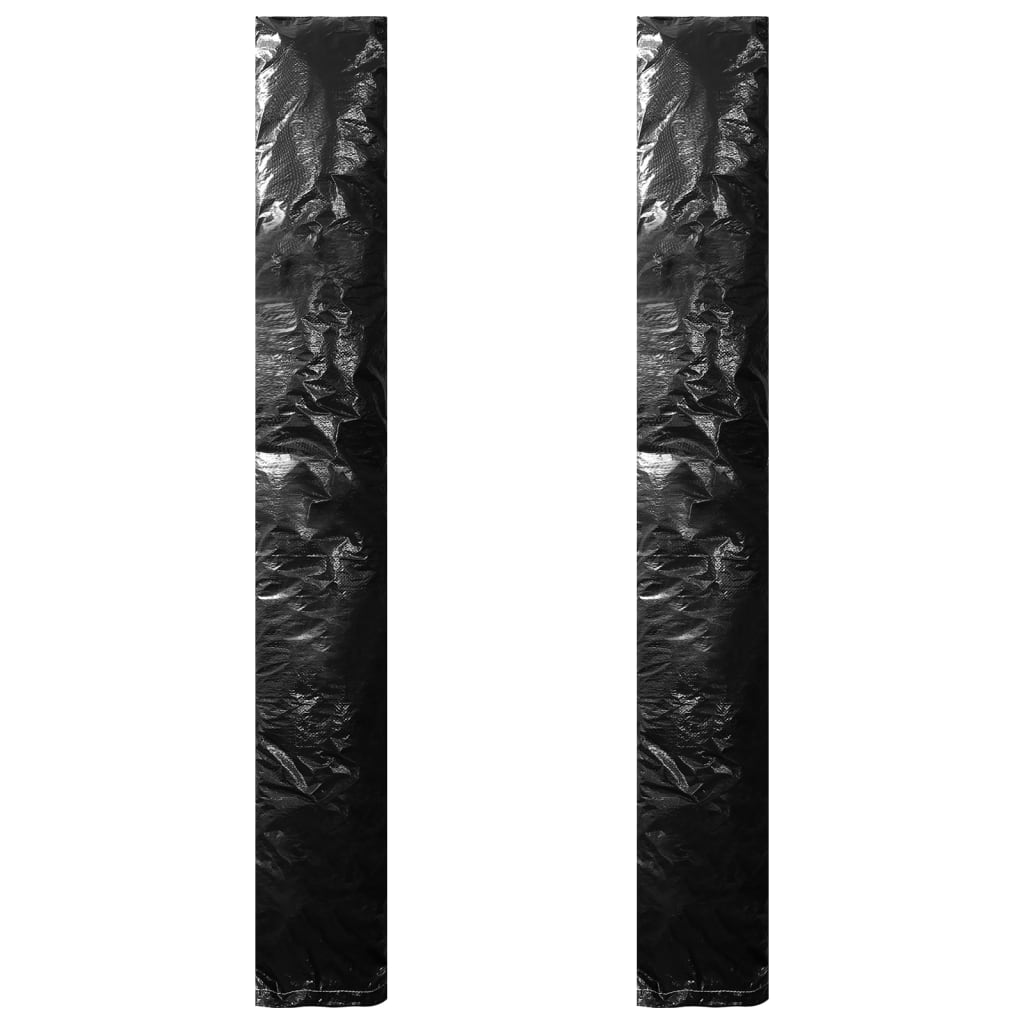 Parasolltrekk 2 stk med glidelås PE 175 cm vidaXL