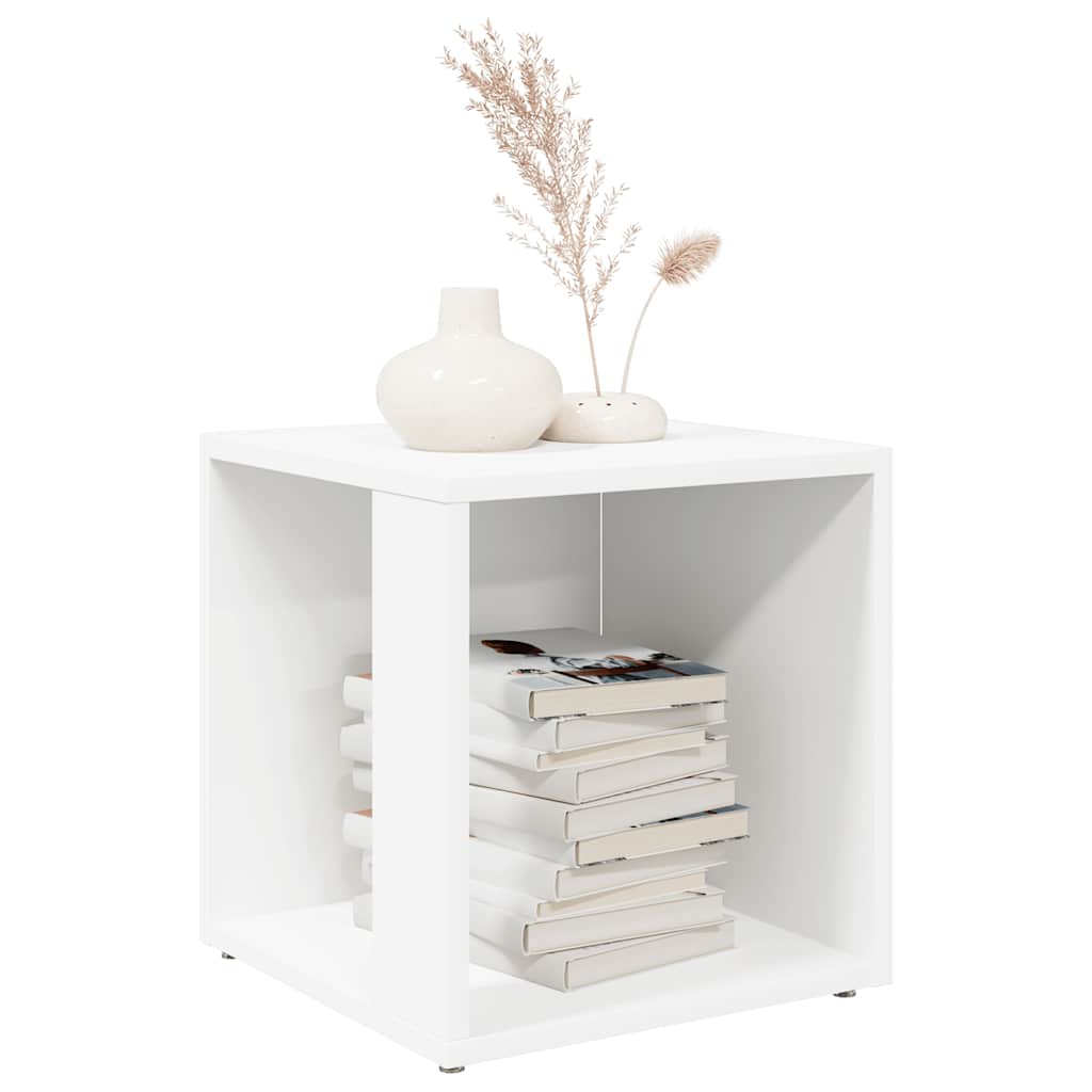 Sidebord hvit 33x33x34,5 cm konstruert tre