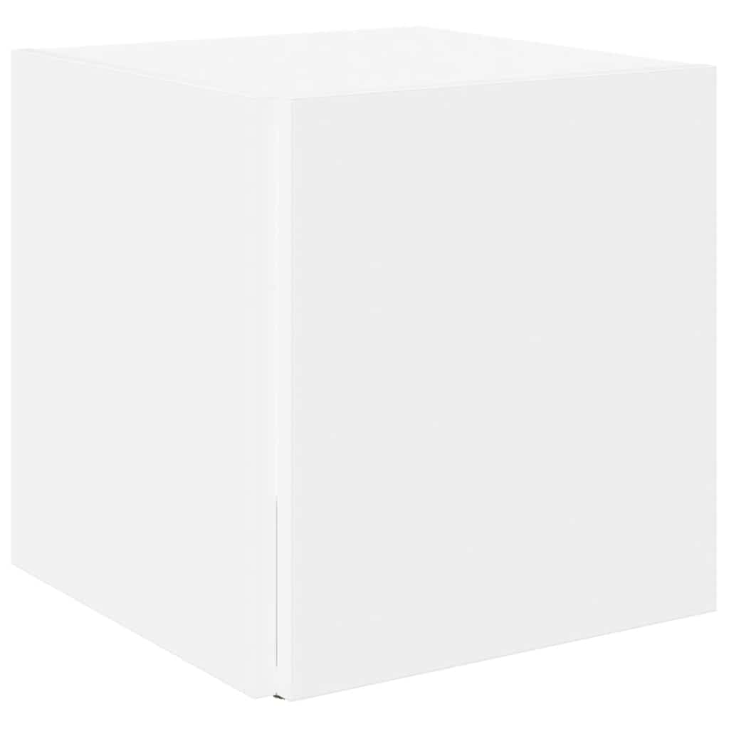 Sidebord hvit 33x33x34,5 cm konstruert tre