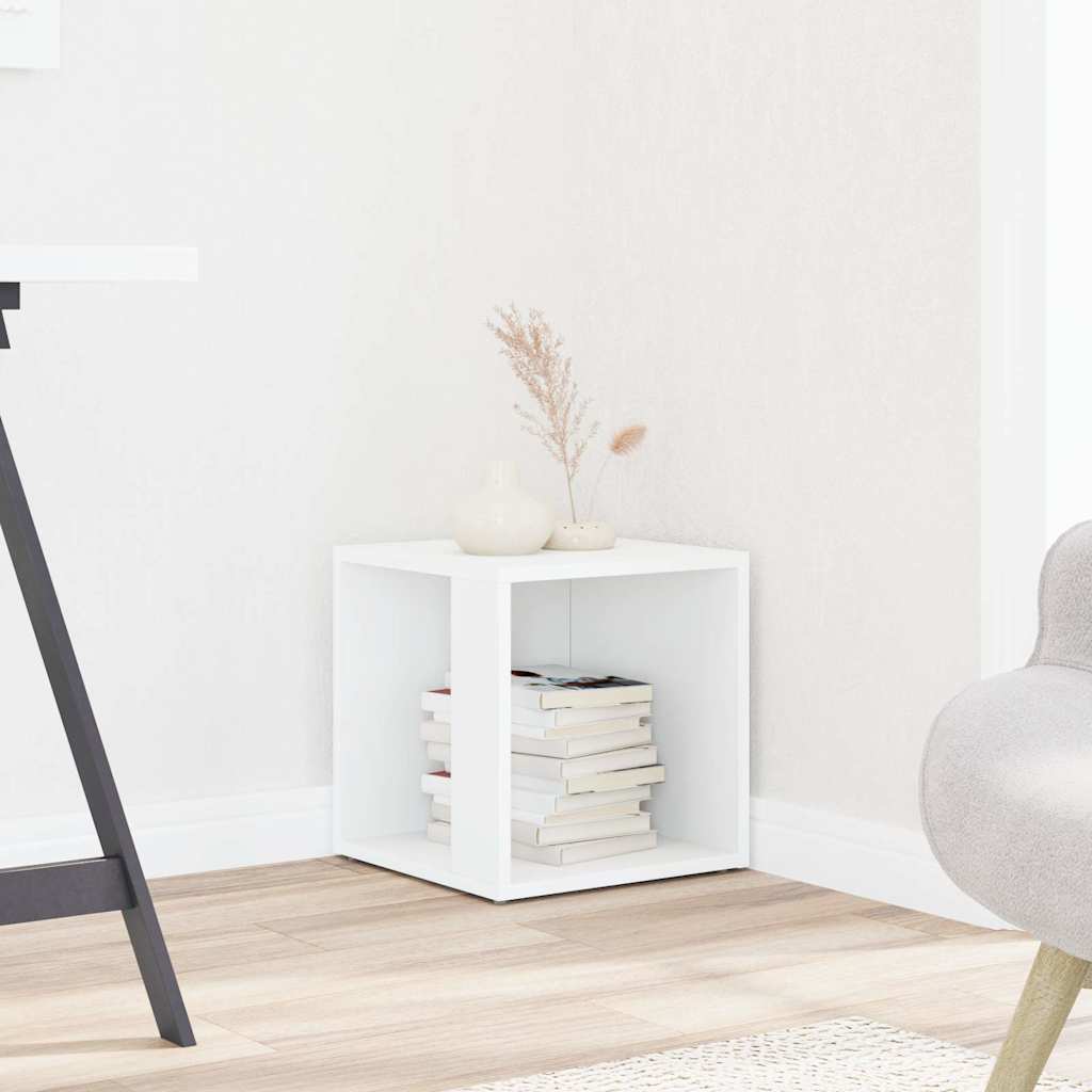 Sidebord hvit 33x33x34,5 cm konstruert tre