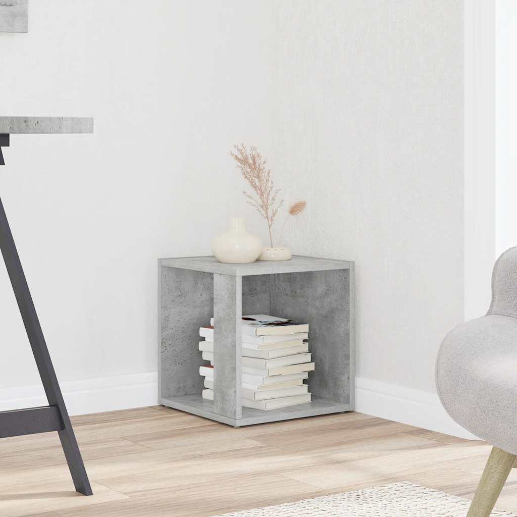 Sidebord betonggrå 33x33x34,5 cm konstruert tre