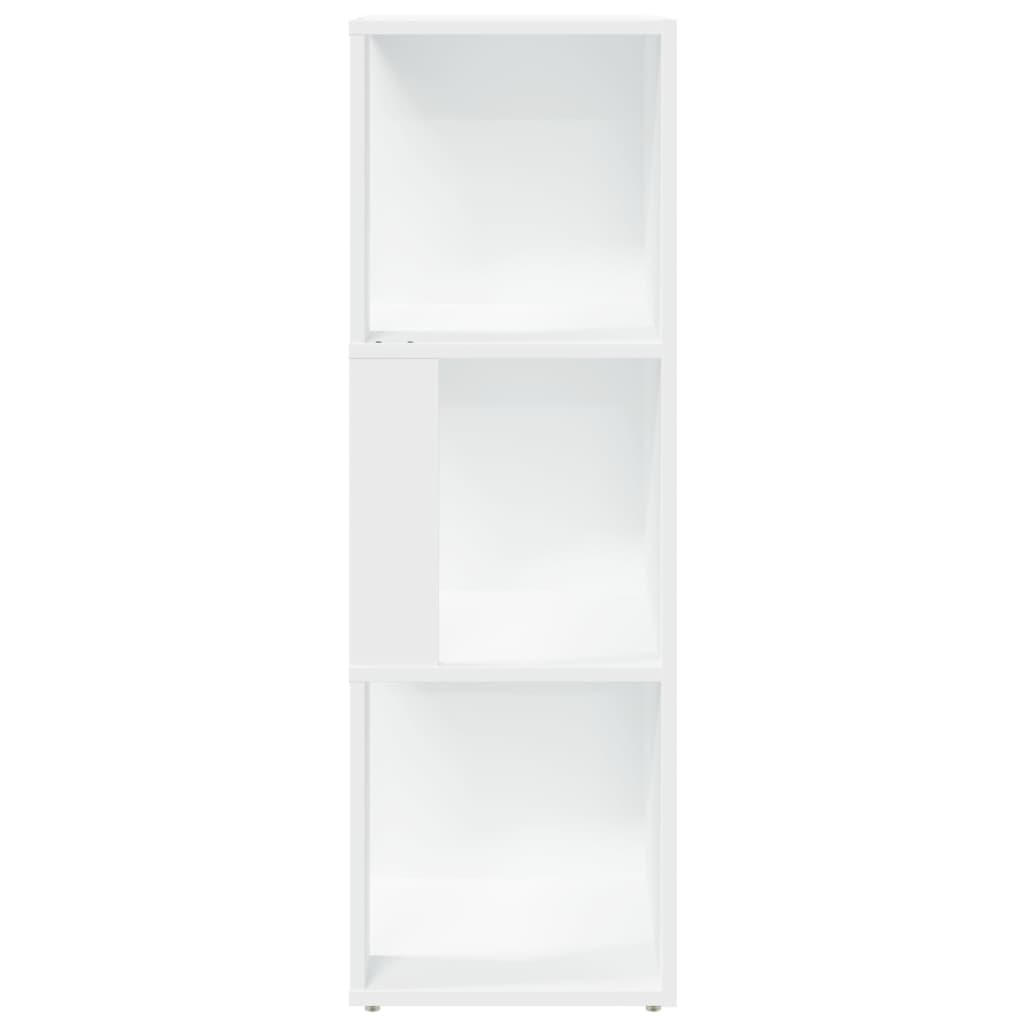 Hjørneskap hvit 33x33x100 cm konstruert tre