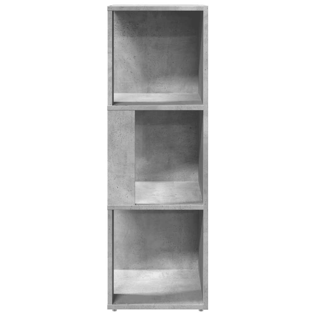 Hjørneskap betonggrå 33x33x100 cm konstruert tre