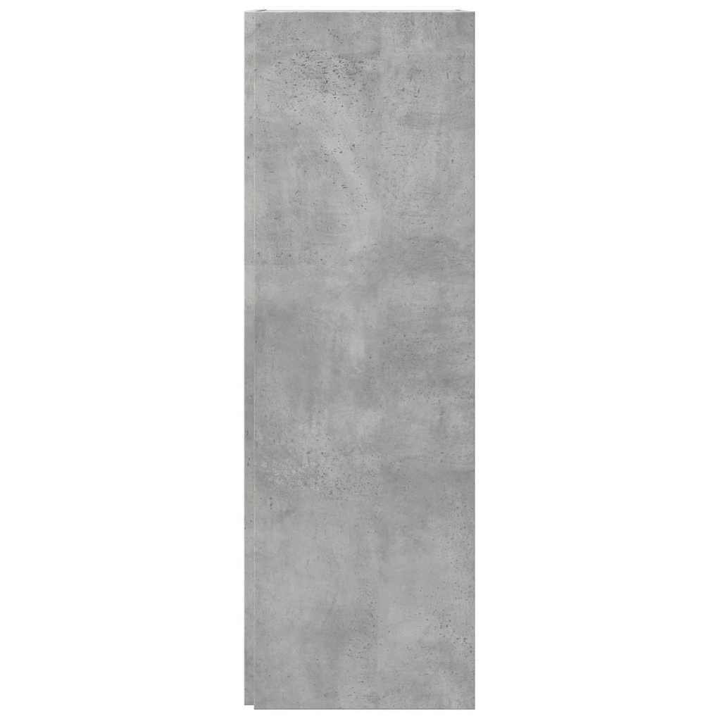 Hjørneskap betonggrå 33x33x100 cm konstruert tre
