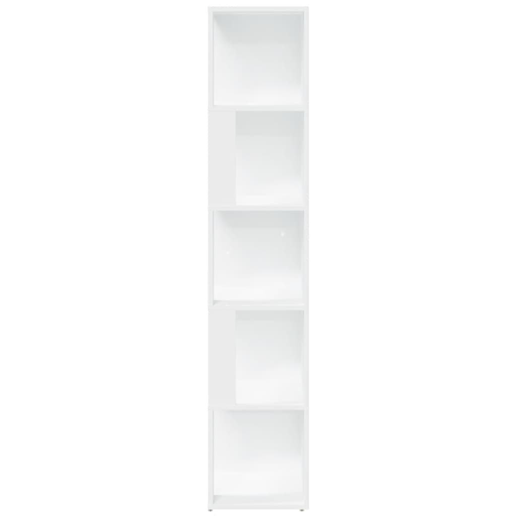 Hjørneskap hvit 33x33x164,5 cm konstruert tre
