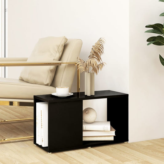 TV-benk svart 60x24x32 cm konstruert tre
