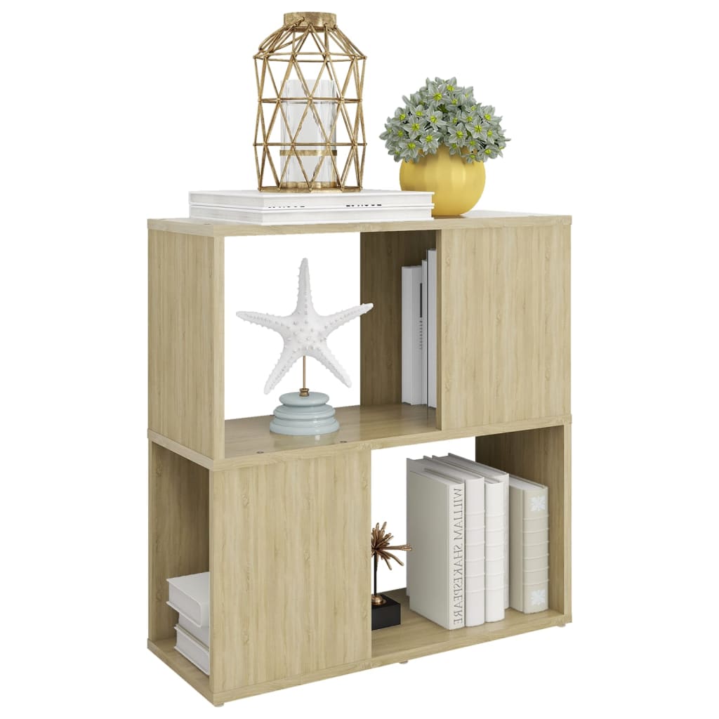 Bokhylle sonoma eik 60x24x63 cm konstruert tre