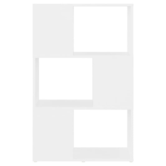 Bokhylle/romdeler hvit 60x24x94 cm konstruert tre