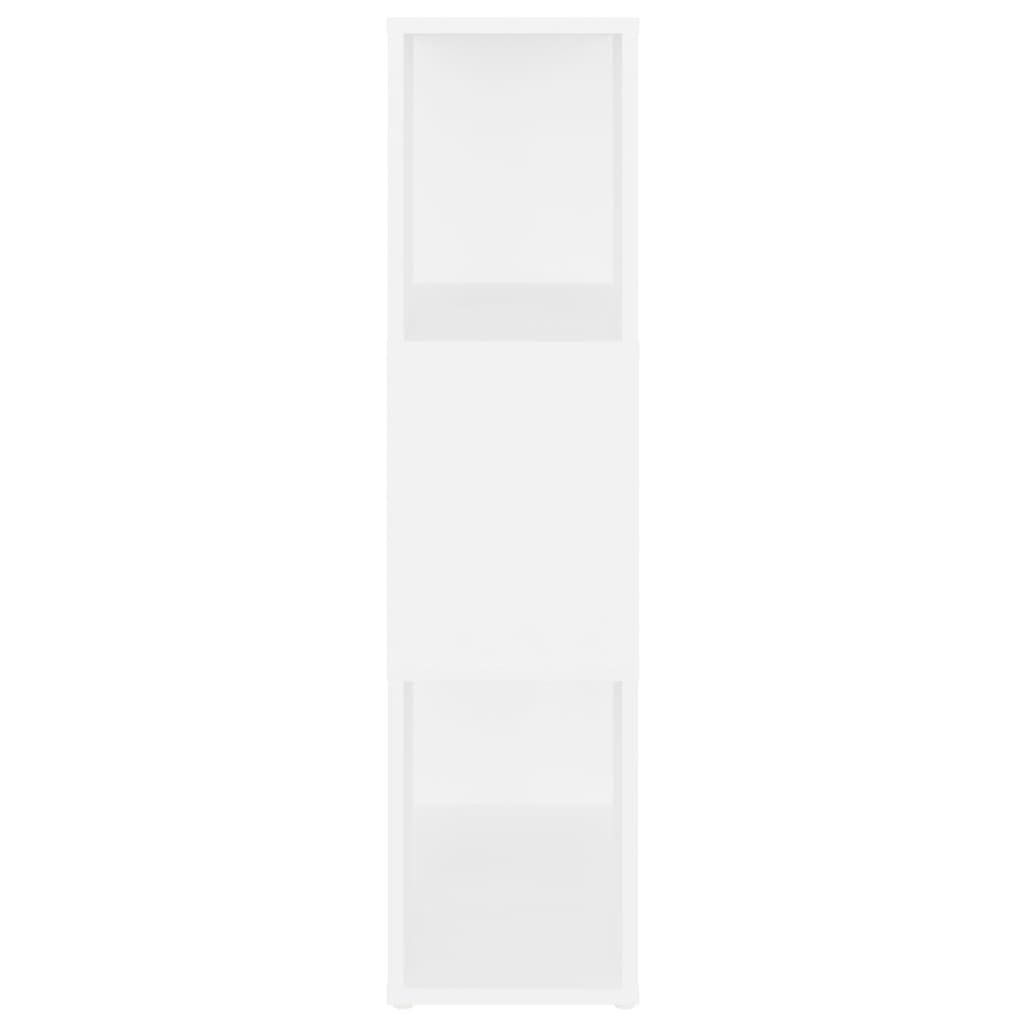 Bokhylle/romdeler hvit 60x24x94 cm konstruert tre