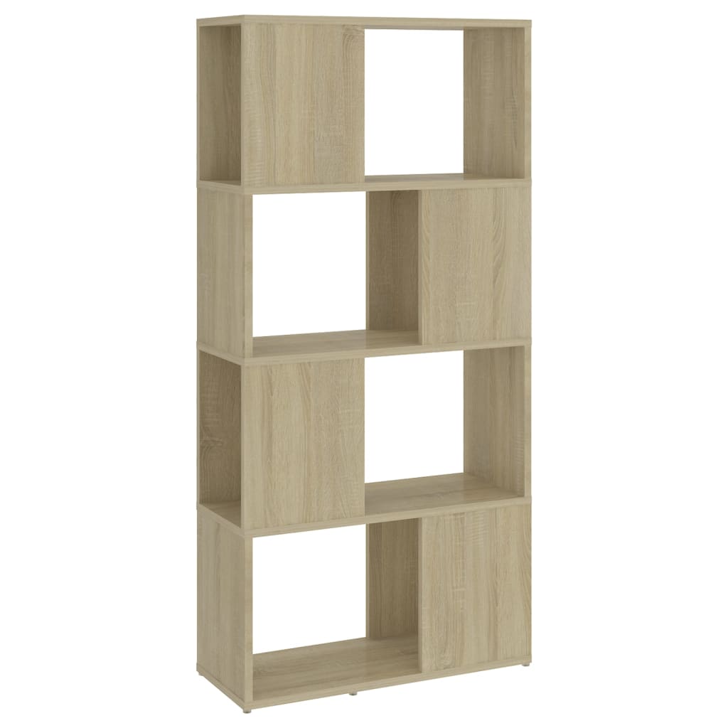 Bokhylle/romdeler sonoma eik 60x24x124,5 cm konstruert tre